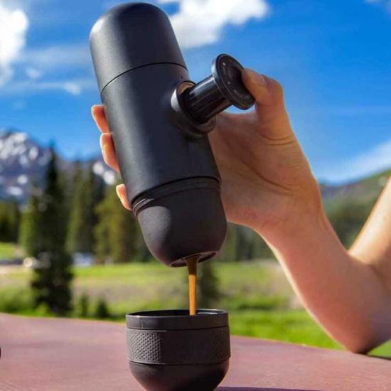 Mini Espresso Makinesi Taşınabilir Doğa Kamp