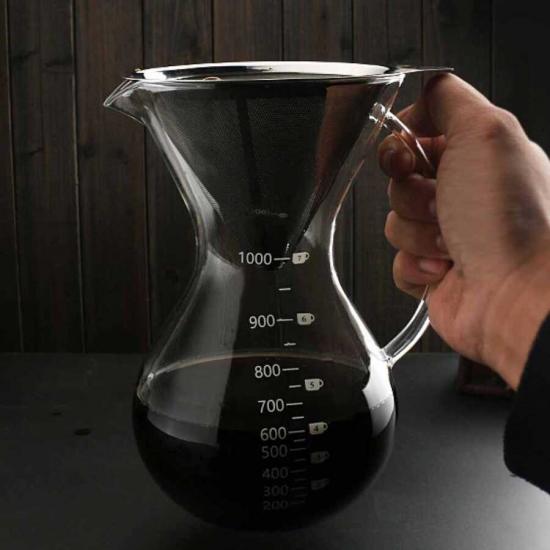 Chemex Doğal Kahve Demleyici Çelik Filtreli 8 Cup