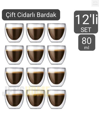 12’li Set Espresso Bardağı 80 ml