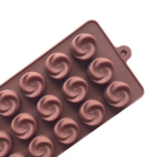 Gül Desen Silikon Çikolata Kalıbı
